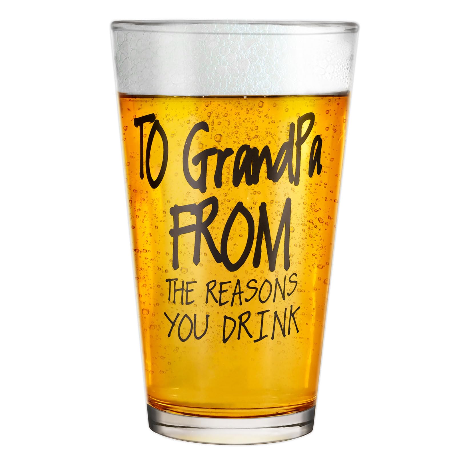 Fathers Day Dad Gifts from Daughter Son WifeGifts for Dad16 OZ Funny Beer Glass Gifts for Dad Men Husband Grandpa Stepdad Father in LawBonus Dad Gifts for Fathers Day Birthday Christmas Anniversary