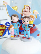 Hold Baby Super Dad Daddy Father's Day Cake Topper for Dad's Birthday Party Decorations Baking Supplies Love Gifts