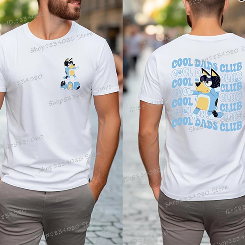 2025 Father's Day Shirt Funny Gift for Dad Fashion Casual Tops Summer Short Sleeve T-shirts Man Trendy Cool Dads Club T-shirt