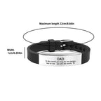 Father's Day Gifts Inspirational Quote Bracelets Wristband Adjustable Family Bracelets Stainless Steel Bracelet for Father