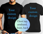 Fathers Day Gift Shirt Men Personalized Dad Portrait Family Design Cotton Tee Present for Husband Birthday Men Clothing