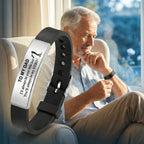 Father's Day Gifts Inspirational Quote Bracelets Stainless Steel Wristband Family Bracelets Adjustable Bracelet for Father