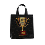 12Pcs Father's Day Theme Non Woven Gift Packing Bag Tie Best Dad Candy Cookie Tote Bag for Father Day Birthday Party Decoration