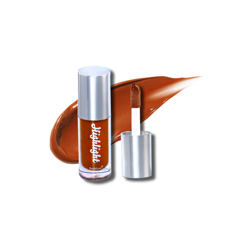 High Gloss Nude Lip Gloss with Mirror Finish