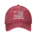 Old Man Hat Dont let Old Man in Hat for Women Dad Hats Graphic Hat Red